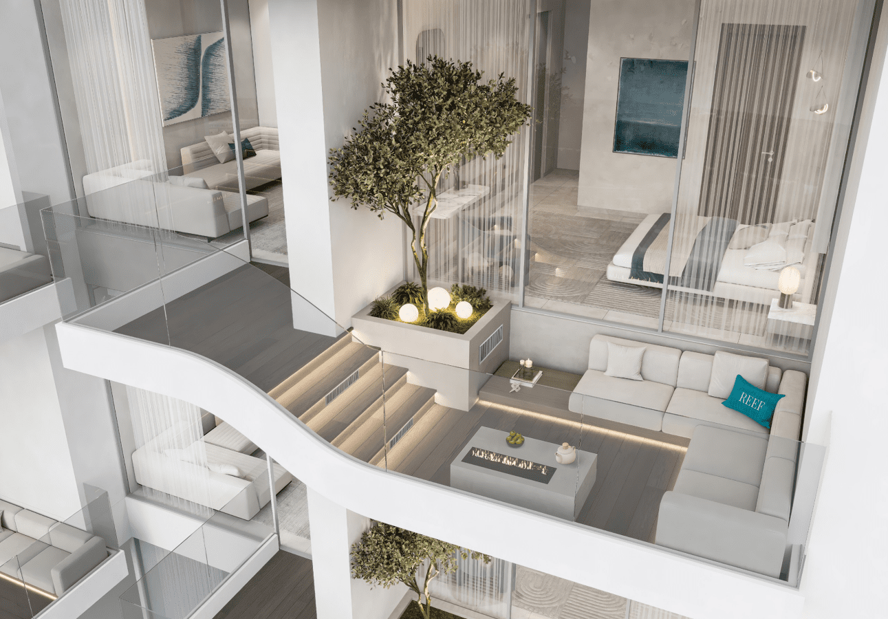 Sunken Seating With Vents and Table