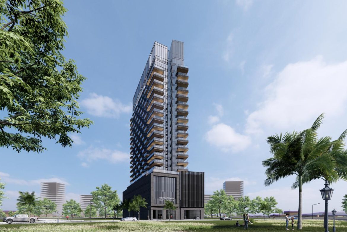 The Waterway background on the Sand