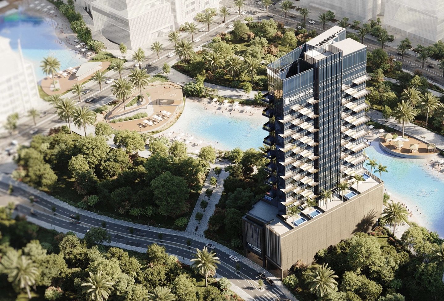 The Waterway background on the Sand